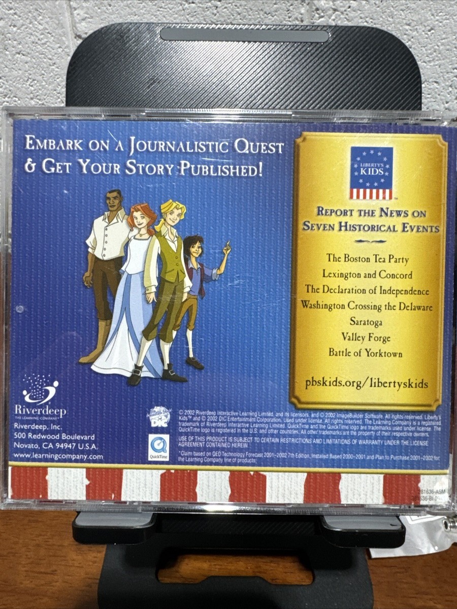Liberty's Kids American Revolution PC Game PBS KIDS New for 2003 Ages 8-12