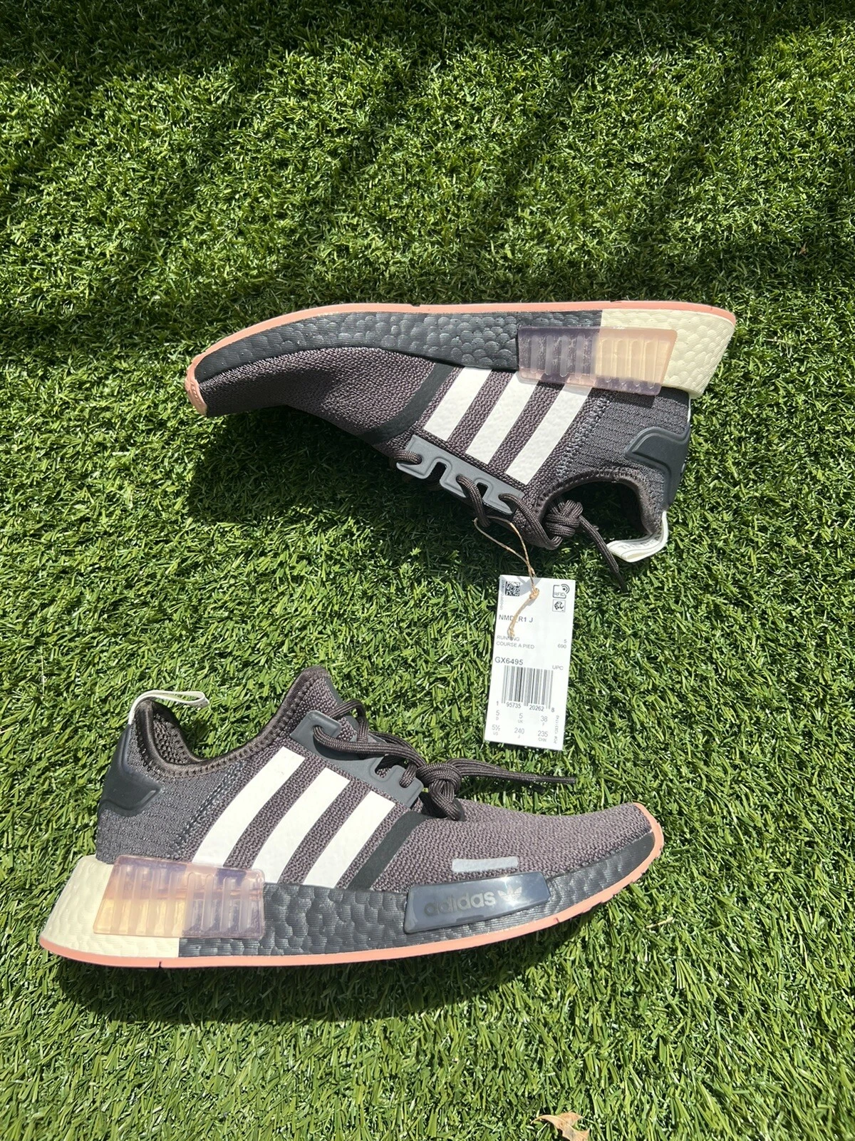 Scarpe da corsa Adidas NMD_R1 J "Marrone notte" GX6495 da uomo taglia 5 5 da donna taglia 7