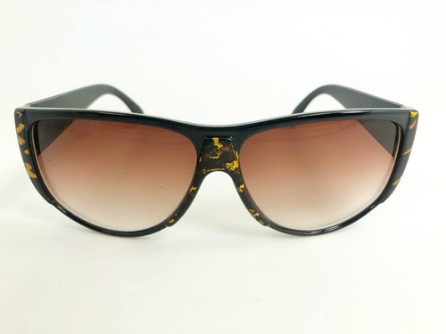 POUILLOUX 1423 Gold Brown Sunglasses Polycarbonate Brown Gradient Lens - Picture 3 of 3