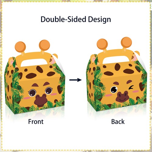 Jungle Party Food Boxes Lunch Animal Birthday Meal Celebration Zoo Safari Loot - Picture 7 of 19