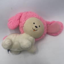 Rare VTG Poochie Puppy Dog 6 Plush Mattel 1983 White Pink 9L