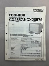 Toshiba CX2657J CX28579 Original Service Manual Free Shipping