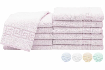 ZOLLNER 12er Set Seiftücher Seiflappen Gästetuch 100% Baumwolle 30x30 cm