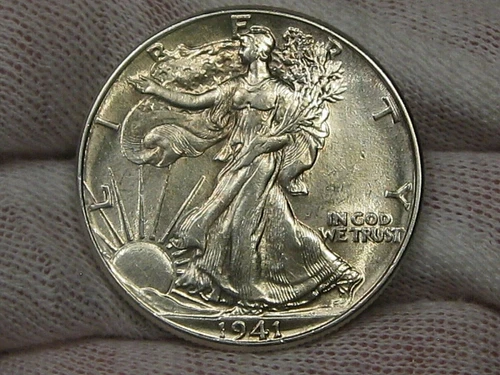 UNC 1941 Walking LIBERTY Half Dollar.  #45