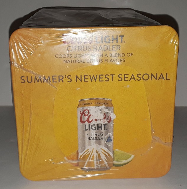 100 New Coors Light Citrus Radler Bar Quality Beer Drink Coaster Man