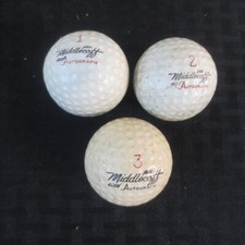 Vintage Wilson Middlecoff Signature Golf Ball Lot 3