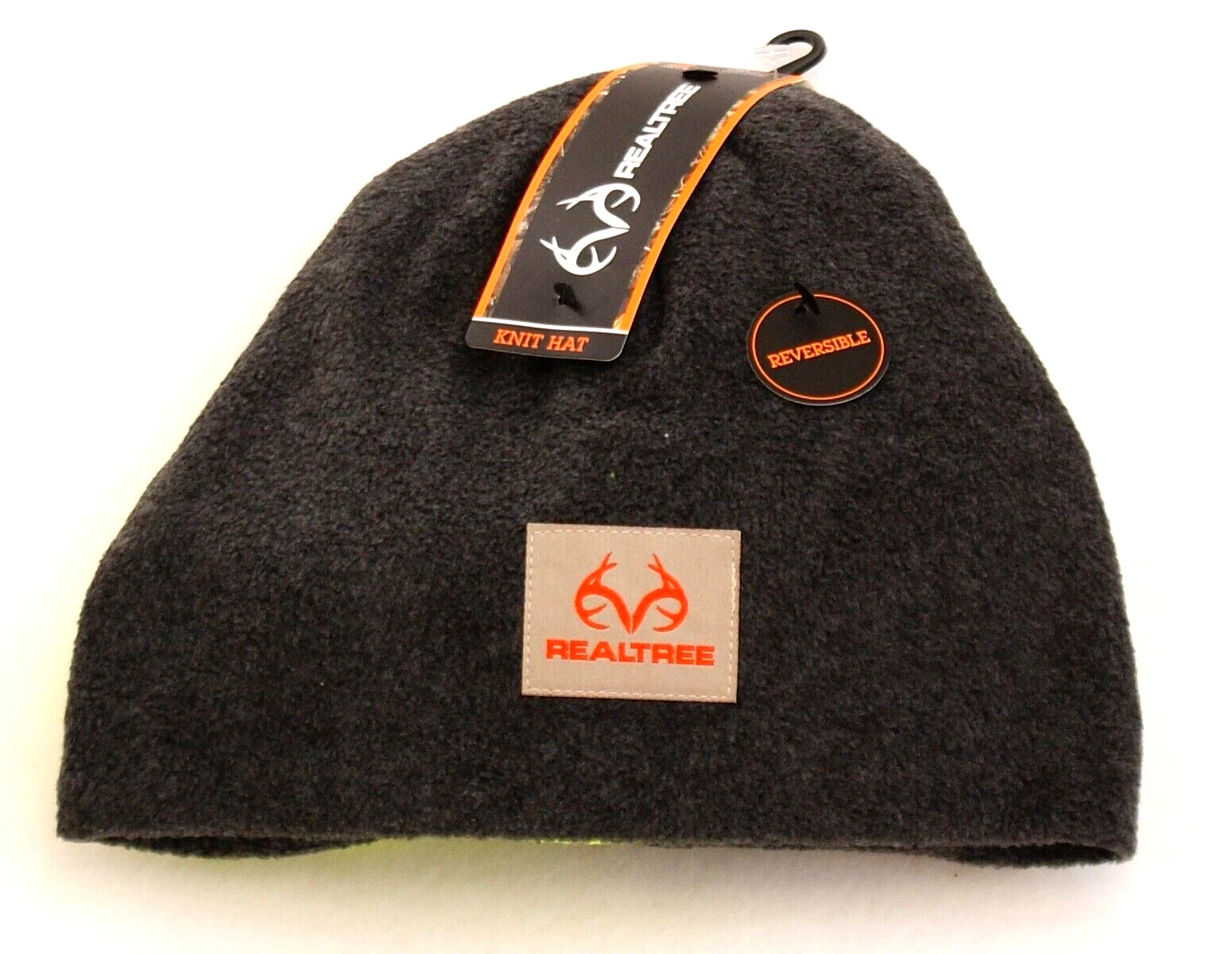 Realtree Gray & Yellow Fleece Beanie Hat 2 in Package Men's One Size NWT