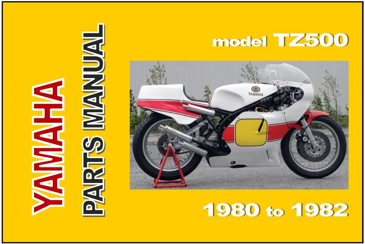 YAMAHA Parts Manual TZ500 1980 1981 1982 Replacement Spares