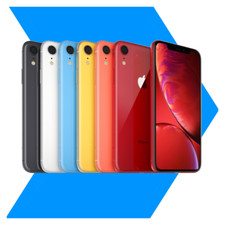 Apple iPhone XR 64GB Unlocked - Black, Coral, Blue - Free Shipping & Returns