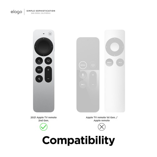 Apple TV Remote Case 2021 - Case Elo® R2 para Apple TV Siri 2021 control remoto - Imagen 28 de 30