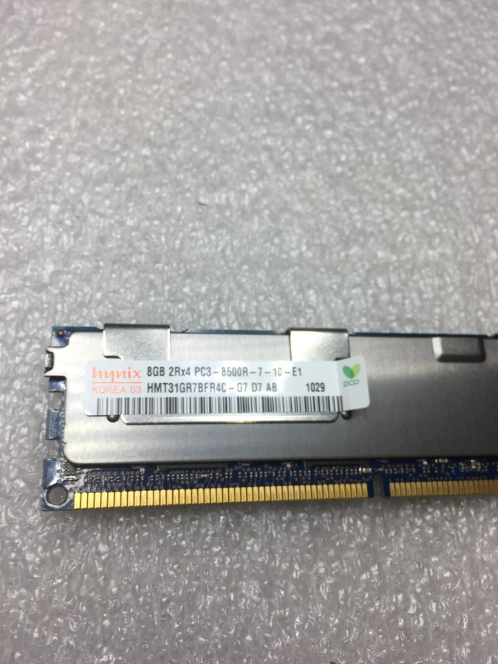3GB Hynix 4x 8GB 2Rx4 PC3-8500R HMT31GR7BFR4C-G7 ECC Server RAM FREE SHIPPING - Image 3 of 4