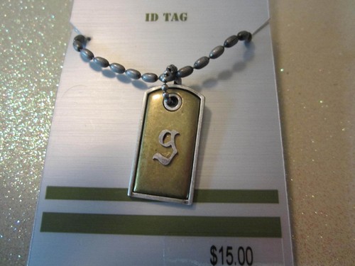 Guess Initial ID Tag \