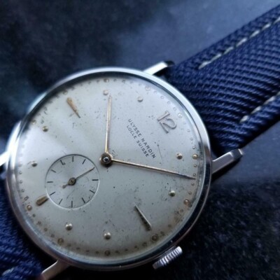 Ulysse Nardin Men's Vintage Manual Hand-Wind Dress Watch, c.1950s Swiss LV776