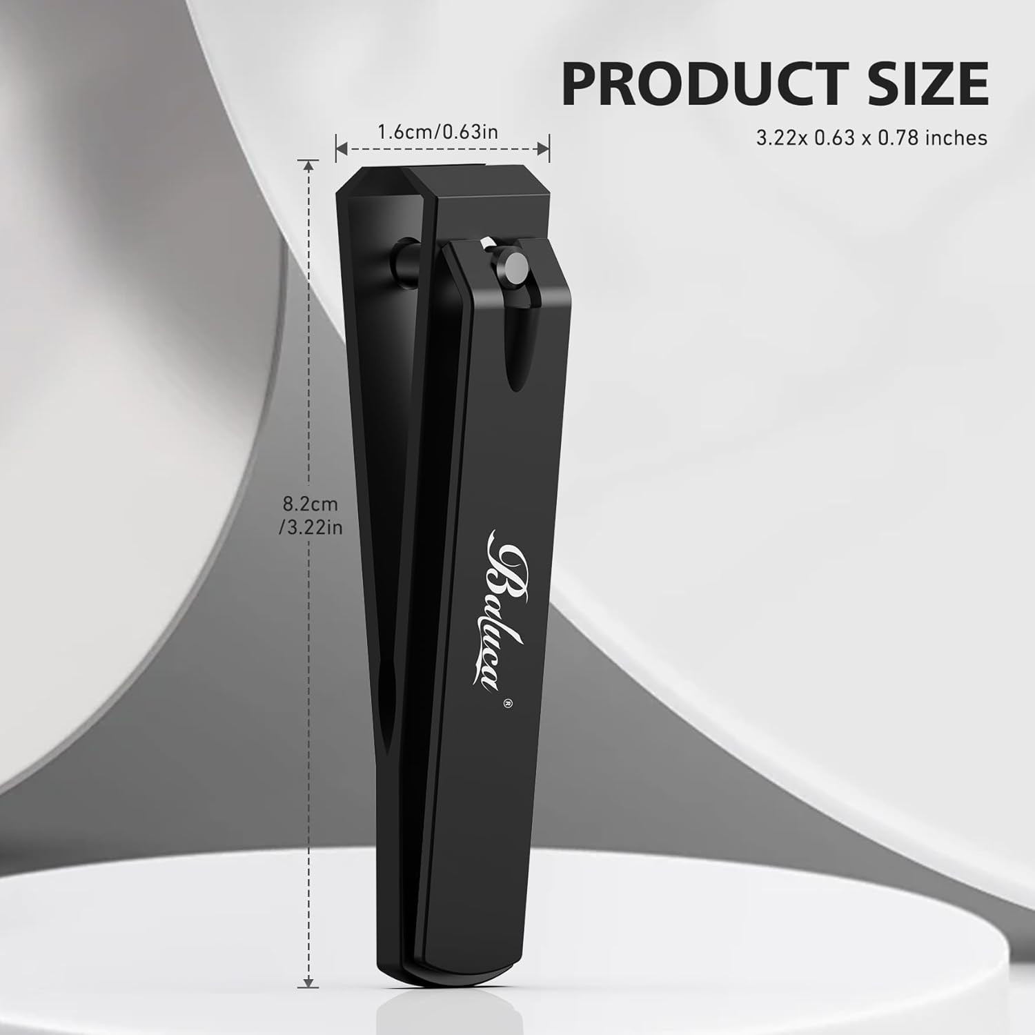 Heavy Duty Straight Blade Nail Clippers for Thick Toenails, Professional Stainle