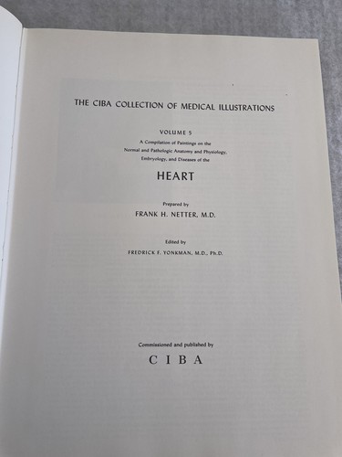 1978 The Ciba Collection of Medical Illustrations Vol. 5 HEART Frank Netter - Picture 3 of 8