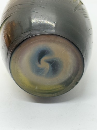 Antique Miniature Emile Galle Cameo Glass Vase 9.5cm - Picture 9 of 14
