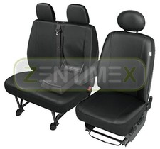 Sitzbezüge Schonbezüge SET QB für Peugeot Boxer Kunstleder schwarz