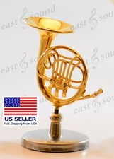 Miniature French Horn, 4" Perfect Music Gift 1/6 
