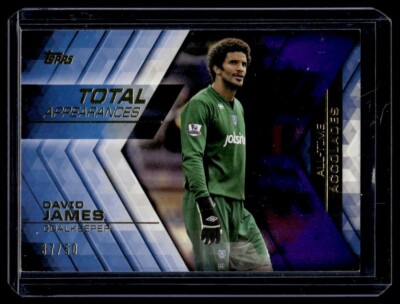 2015 Topps Premier Gold Most Total Apearances Purple /50 David James Portsmouth