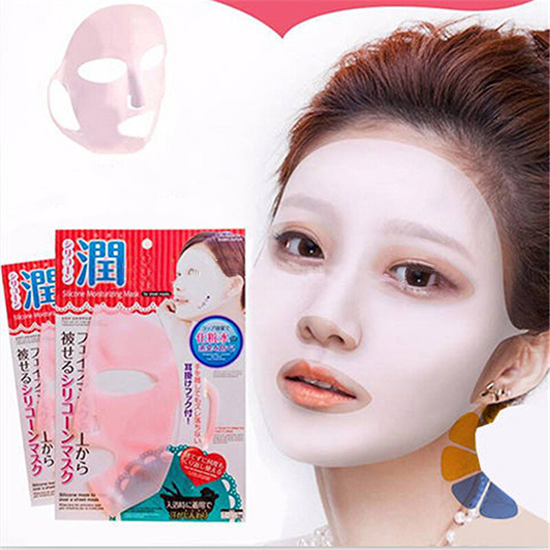 1 Pcs Silicone Moisturizing Mask Reusable Waterproof Mask Facial Care