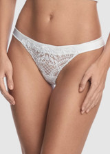 I.D. SARRIERI Lasting Love Ivory Thong L143113 Woman's Size 3 F / 42 EUR
