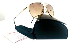 CARRERA 187S J5GHA GOLD & BROWN GRADIENT AUTHENTIC AVIATOR SUNGLASSES 56-17-145