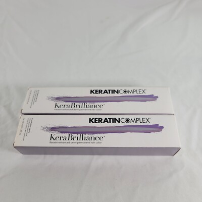 Keratin Complex KERA BRILLIANCE Keratin Demi-Permanent CREME Hair Color ~ 3.4 oz