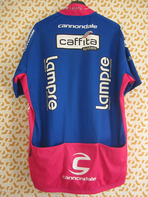 ウェア Lampre-Caffita 2005 Team Cycling Jersey Maillot cycliste Lampre Caffita 2005 Kappa Jersey cycling Vintage