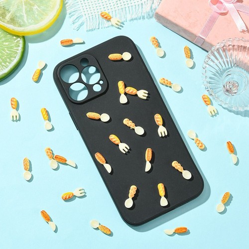 50pcs Kitchen Ware Resin Cabochons Resin Tableware Flatback Charms for DIY - Picture 6 of 7