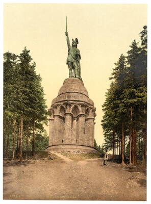 8'' x 10''  1890 Hermann's Memorial, Detmold, Lippe, Germany