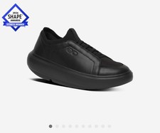 New OOFOS Women's Club Slip-On Leather ShoeTriple Black Color Size 8 Women 140