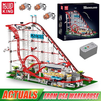 Mould King 11014 Motorized Roller Coaster Building Blocks for Kids Gift