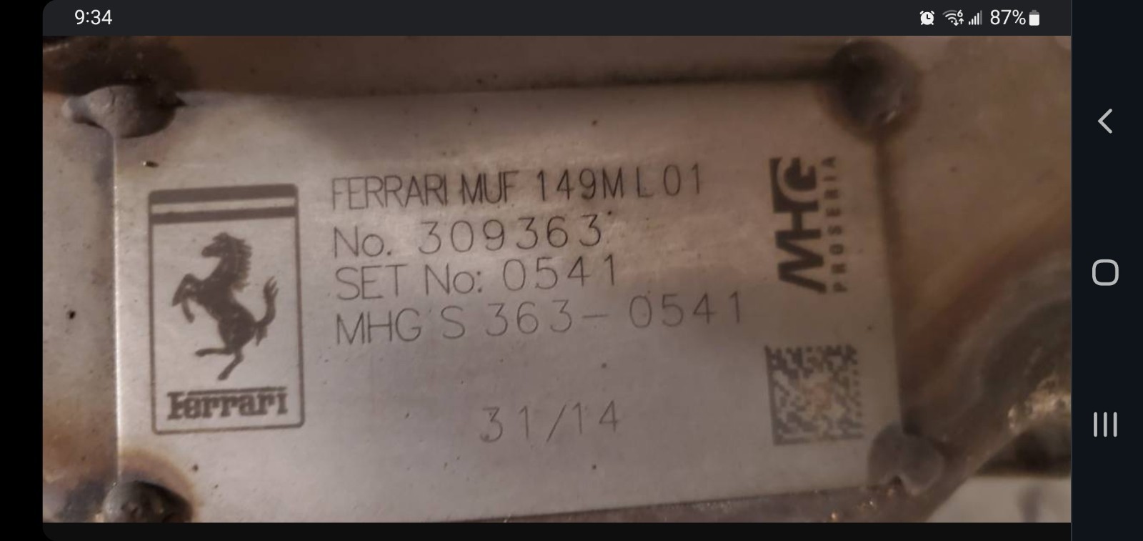 FREE SHIPPING-Ferrari California OEM exhaust kit