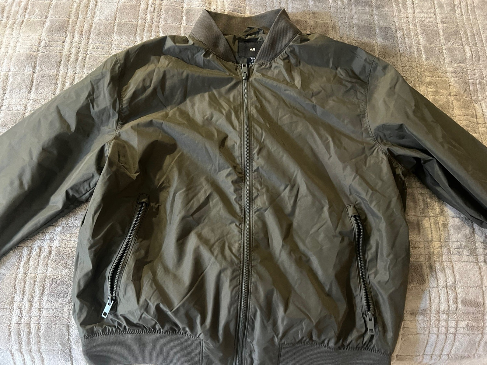 H&M Dark Green Windbreaker Jacket 