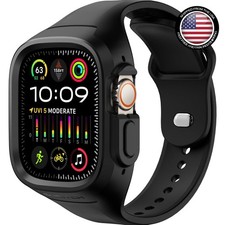 Rugged Bumper Band with Case for Apple Watch Ultra 3 2 1 49Mm（1-Second Quick Ins