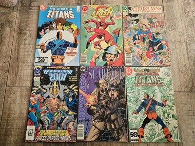 DC Comics Lot Teen Titans Flash Night Wing Vigilante Deathstroke Scarecrow 