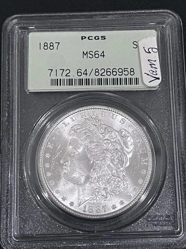 1887-P Morgan Silver Dollar PCGS MS66