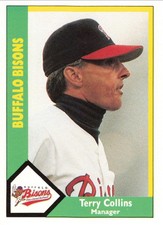 Terry Collins Buffalo Bisons 1990 CMC Manager Baseball Card #3