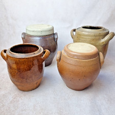 Antique jar jar or preservation - varnished sandstone - rustic decoration