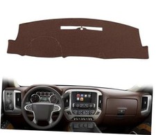 Dash Cover for GMC Sierra/Chevy Silverado 1500 2014-2018 (Brown) 14-18 Brown