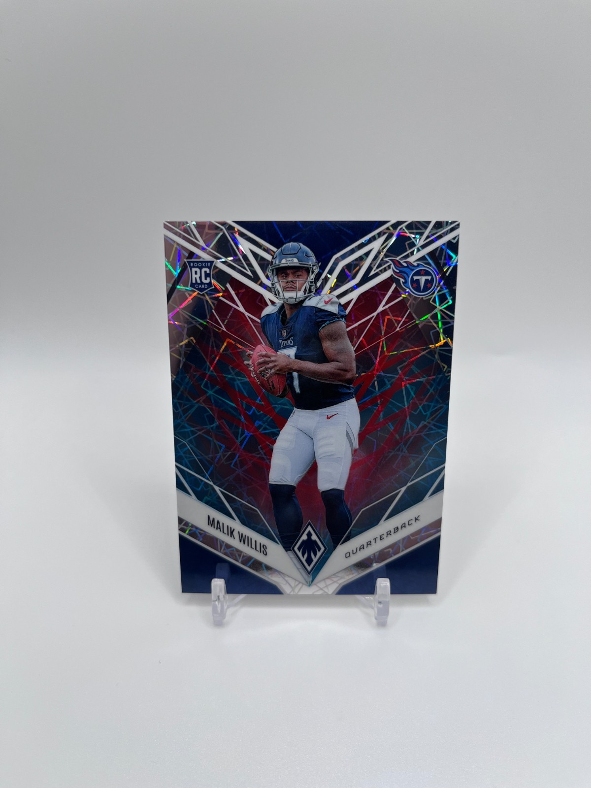 2022 Panini Phoenix Football Malik Willis Fire & Ice Lazer Rookie /50 #103