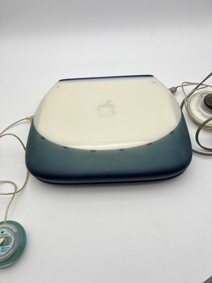 Apple ibook G3 Clamshell Blue Mac Os X Working Tested Vintage W