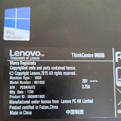 Lenovo ThinkCentre M600 Tiny Mini-PC | Intel Pentium | 4 GB RAM | ohne HDD/SSD