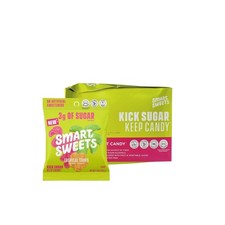 Lot of 14 Bags Smart Sweets Gummy Bites, Tropical Sours or Pink Lemonade 1.8 oz