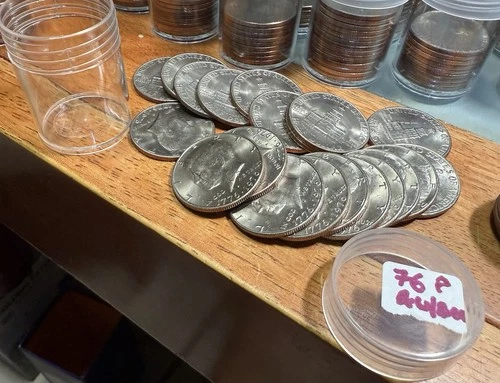 1976 P Kennedy Bicentennial Half Dollar - AU / BU - Uncirculated Roll - Tube