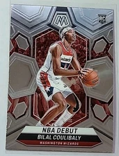 Bilal Coulibaly 2023-24 Panini Mosaic NBA Debut Rookie #268 Washington Wizards