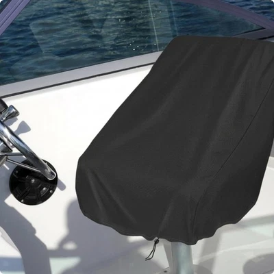 Fitted Boat Seat Cover Black Marine Gear Draped - Bild 1 von 4