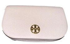 Tory Burch Women's Small Chelsea Pale Pink Pebbled Leather Crossbody Bag