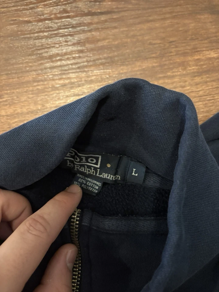 Rare Vintage 90s Polo Ralph Lauren 1/4 Zip Size Large! - Image 4 of 4