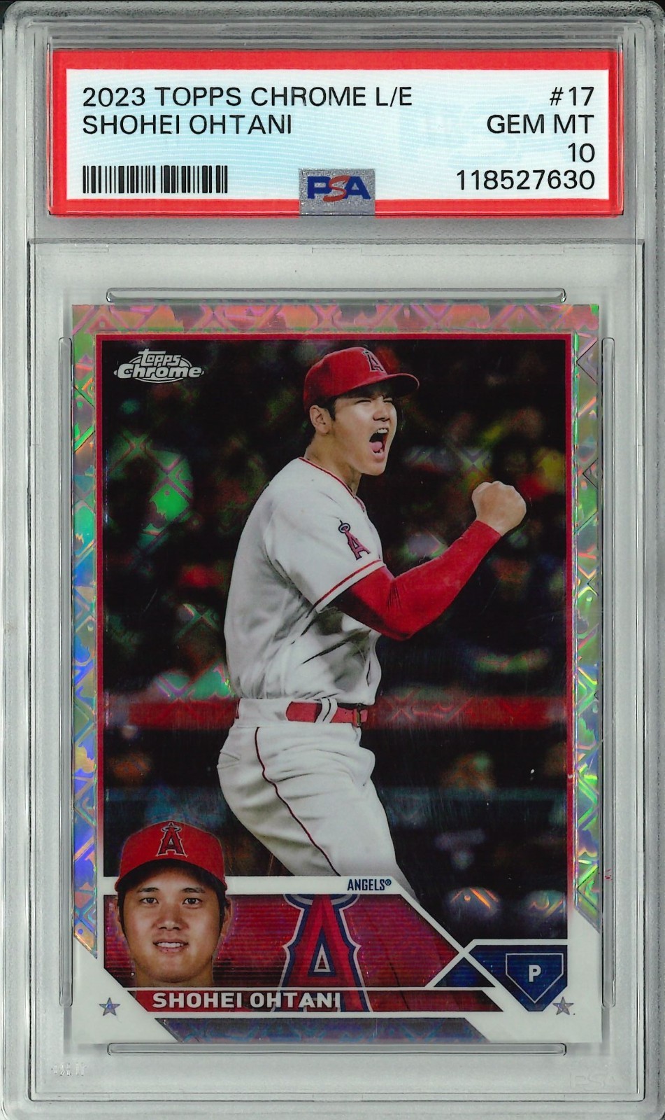 2023 Topps Chrome Logofractor Edition - Shohei Ohtani #17 PSA 10